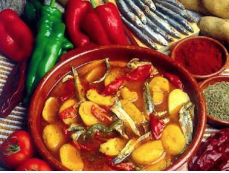 Ensalada de vegetales con pimentón de Almería.